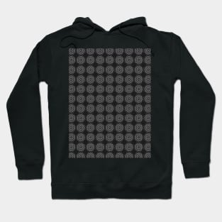 grey seamless pattern Hoodie